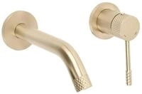 wohnwerk.idee Unterputzarmatur Waschbecken Wandarmatur Wasserhahn, Gold Kupfer...