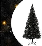 vidaXL K&uuml;nstlicher Weihnachtsbaum Weihnachtsbaum Schwarz 210 cm PVC