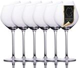 Intirilife Weinglas, 6-tlg., Glas, Wein Glas Set 470 ml Rotwein Wei&szlig;wein...