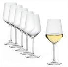 Spetebo Wei&szlig;weinglas Kristall Glas kratzfest 6er Set, Glas, Sp&uuml;lmaschine...