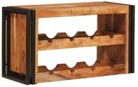 vidaXL Weinregal Weinregal Braun 80 x 45 x 33 cm Massivholz, 1-tlg.