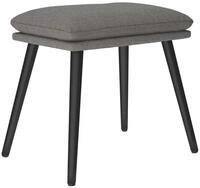 vidaXL Polsterhocker Fu&szlig;hocker Hellgrau 45x29,5x35 cm Stoff (1 St)