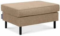 KONSIMO&reg; Sitzhocker INVIA Sitzhocker Pouffe, Grundschicht: Echtleder, auf hohen