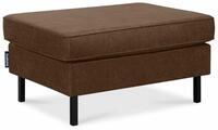 KONSIMO&reg; Sitzhocker INVIA Sitzhocker Pouffe, Grundschicht: Echtleder, auf hohen