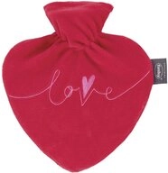 Fashy W&auml;rmflasche Fashy Herzw&auml;rmflasche mit Bezug mit Stickerei 'Lov