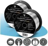 STAHLWERK Schwei&szlig;draht 2er Set FLUX F&uuml;lldraht E71T-GS 0,9 mm 1 kg Drahtrolle...
