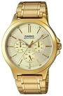 CASIO Quarzuhr Casio Herrenarmbanduhr Chronograph MTP-V300G-9AUDF