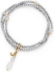 LEONARDO Edelstahlarmband Leonardo Damen-Armband Edelstahl Glasstein, Trendig