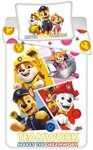 PAW PATROL Kinderbettw&auml;sche Paw Patrol, Renforc&eacute;, 2 teilig