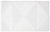Homescapes Badematte Badematte geometrisch gemustert &ndash; Badteppich wei&szlig;, 50 x...
