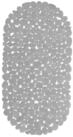 relaxdays Duschmatte Badewannenmatte Steinoptik, H&ouml;he 5 mm, Kunststoff, grau
