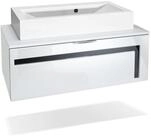 Vladon Waschbeckenunterschrank Aloha V2 (Wachtischunterschrank, mit Waschbecken)