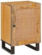 vidaXL Badezimmer-Set Badezimmerschrank Braun 38 x 33 x 58 cm Massivholz, (1-St)