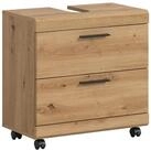 xonox.home Waschbeckenunterschrank auf Rollen in Artisan Eiche Nachbildung...