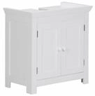 Wohnling Waschbeckenunterschrank WL1.350 WL1.350 Wei&szlig; 57 cm Badschrank...