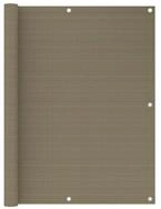 vidaXL Balkonsichtschutz Balkon-Sichtschutz Taupe 120x600 cm HDPE
