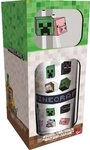 Stor Glas Minecraft Glas Tumbler mit Trinkhalmen Characters 485 ml, 1-tlg., Glas