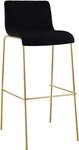 CLP Barhocker Hover (1er), stapelbar, Stoffbezug, Goldoptik