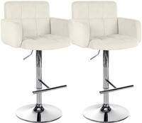 CLP Barhocker Los Angeles (Set, 2er), Samtbezug, h&ouml;henverstellbar, drehbar