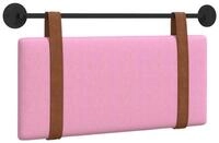 vidaXL Bett H&auml;ngendes Kopfteil Rosa Antikes PU (1-tlg)
