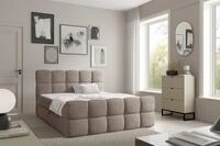 Fun M&ouml;bel Boxbett Schlafzimmerbett SATINE PREMIUM Stoff Coral (inkl.