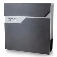 Bituxx Briefkasten Graphit mit Post Blende (MS-16442)