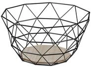 relaxdays Obstschale Obstkorb Gitter Design, Eisen, (1-tlg), schwarz