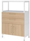 HAMMERBACHER Aktenschrank Kombischrank FlexWall 3OH 1offen Sockel wei&szlig;/eiche