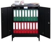PROREGAL&reg; Mehrzweckschrank Abschlie&szlig;barer Fl&uuml;gelt&uuml;renschrank ELEPHANT mit 2