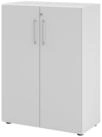 b&uuml;m&ouml; Aktenschrank smart B&uuml;roschrank - 3 Ordnerh&ouml;hen Dekor: Wei&szlig;/Grau
