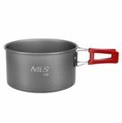 NILS CAMP Kochtopf Campingtopf Outdoortopf Kochgeschirr, Aluminium, Edelstahl