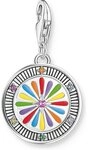THOMAS SABO Kettenanh&auml;nger Thomas Sabo Damen-Charm 925er Silber Glasstein