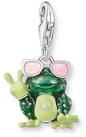 THOMAS SABO Charm-Einh&auml;nger Frosch-Optik mit Sonnenbrille bunt, mit Zirkonia...