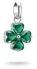 THOMAS SABO Charm-Einh&auml;nger Charm Kleeblatt - Connect, mit Glas-Keramik Stein