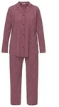 seidensticker Schlafanzug Damen Pyjama lang gekn&ouml;pft (2 tlg) Baumwolle rot L...