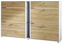 Vladon Schuhschrank Today (Schuhkipper f&uuml;r 24 Paar Schuhe mit 4 Klappen, 2