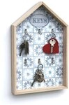DanDiBo Schl&uuml;sselkasten Wei&szlig; Holz Keys 32594 Schl&uuml;sselbox Schl&uuml;sselschrank