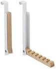 relaxdays T&uuml;rhaken Klappbare T&uuml;rgarderobe 2er Set, T&uuml;ren, (2-St), wei&szlig;