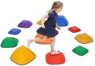 AIYAPLAY Stapelspielzeug Flusssteine, Balanciersteine, Stapelbar & Rutschfest,