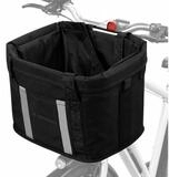 Wozinsky Fahrradkorb WKR-MK, Leichter Stoffkorb mit Kordelzug und Tragefunktion
