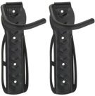 relaxdays Fahrradwandhalterung 6 x Fahrrad Wandhalter schwarz