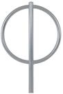 TRUTZHOLM Fahrradst&auml;nder Fahrradanlehnb&uuml;gel 115 x 76 cm Stahl &Oslash; 60 mm