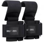 GORILLA SPORTS Trainingshilfe Zughilfen mit Haken 2-er Set Schwarz/Wei&szlig;