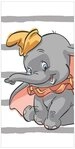 Disney Handtuch Disney Dumbo "Stripe" kleiner Elefant mit M&uuml;tze, Frottee (1-St)