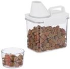 relaxdays Futterbeh&auml;lter Futter Aufbewahrungsbox 1,1 Liter, Kunststoff