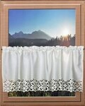 HOSSNER - ART OF HOME DECO Querbehang Rie&szlig;ersee (1 St), Stangendurchzug,...