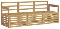 vidaXL Gartensofa Sofagarnituren Massivholz, 3 Teile
