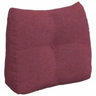 vidaXL R&uuml;ckenkissen R&uuml;cken Kissen Weinrot 60 x 24 x 50 cm Stoff, 1-tlg.