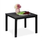 relaxdays Gartentisch Beistelltisch Balkon, schwarz