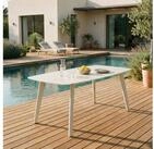 IDIMEX Gartentisch MEZA, Terrassentisch 180 x 90cm mit Keramik- Platte und...